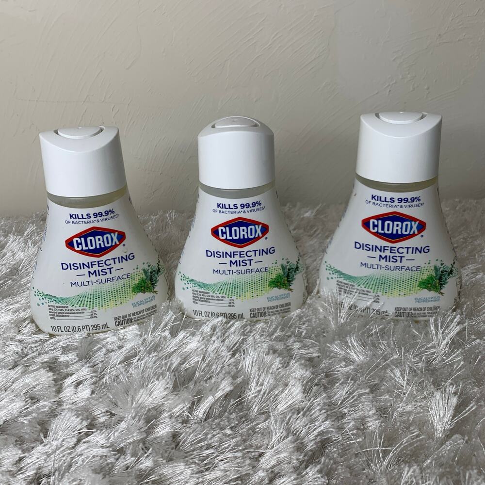 Lot 3 Clorox Disinfecting Mist Multi Surface NEW 10 fl oz Refill